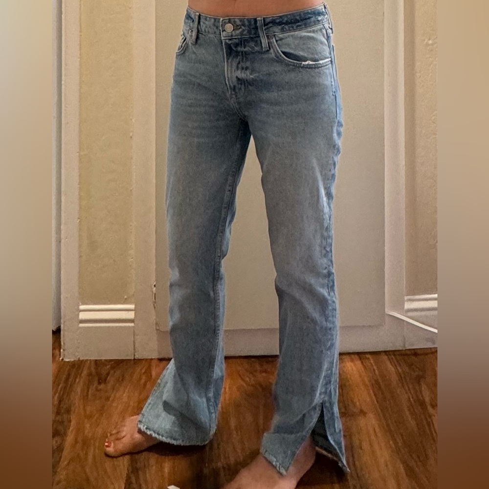 GRLFRND The Hailey size 26 jeans split hem bootcut